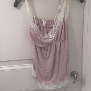Lace Trim Lavender Camisole